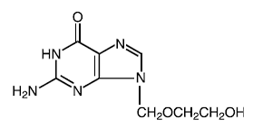 ZOVIRAX® (Acyclovir) - Structural Formula Illustration